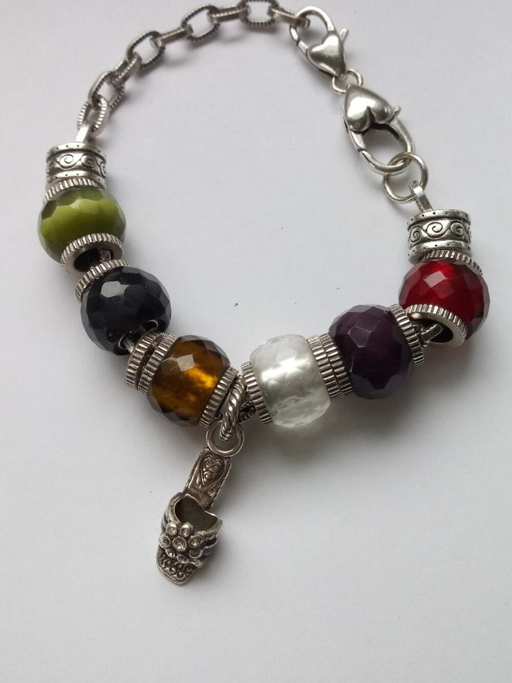 Brighton Charm bracelet with 9 removable beads